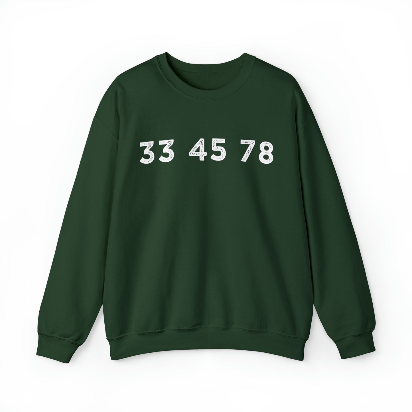 33 45 78 Turntable RPM Unisex Crewneck Sweatshirt