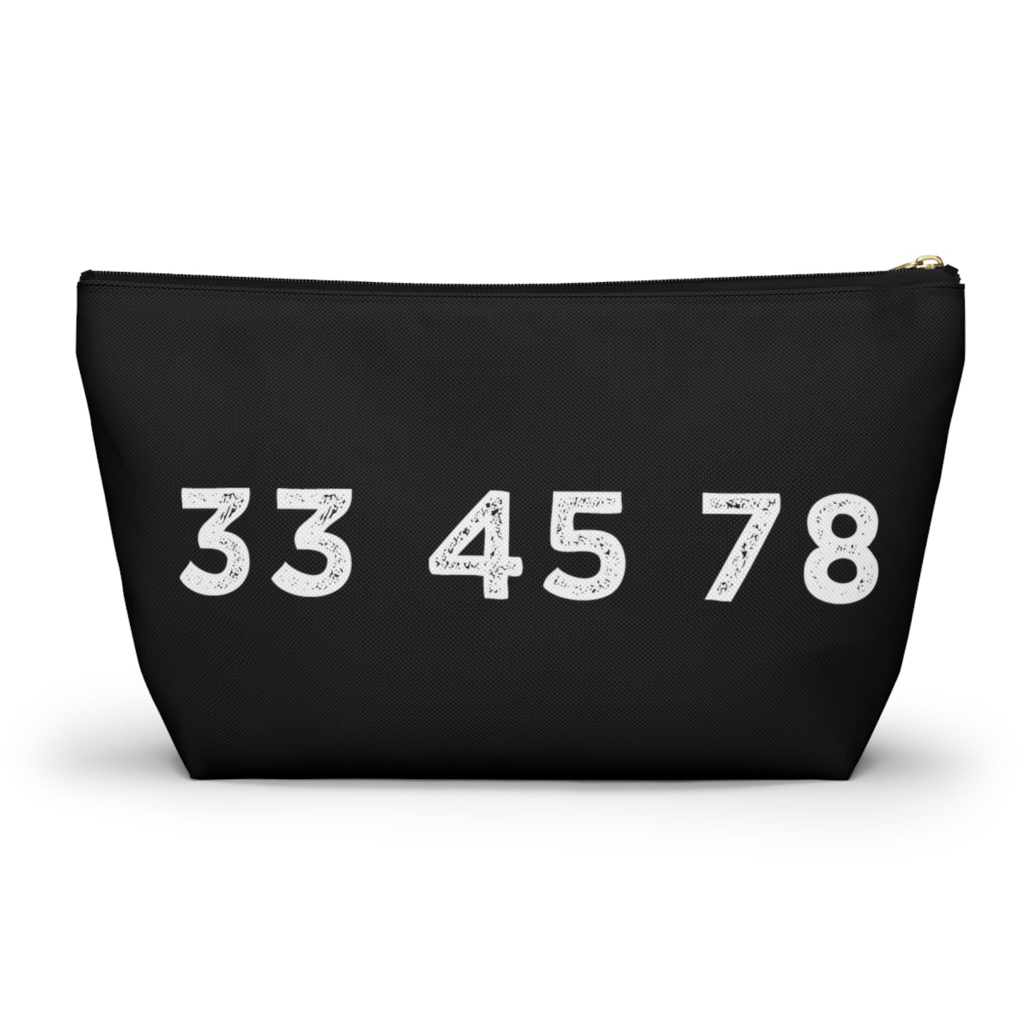 33 45 78 Turntable RPM Zipper Pouch