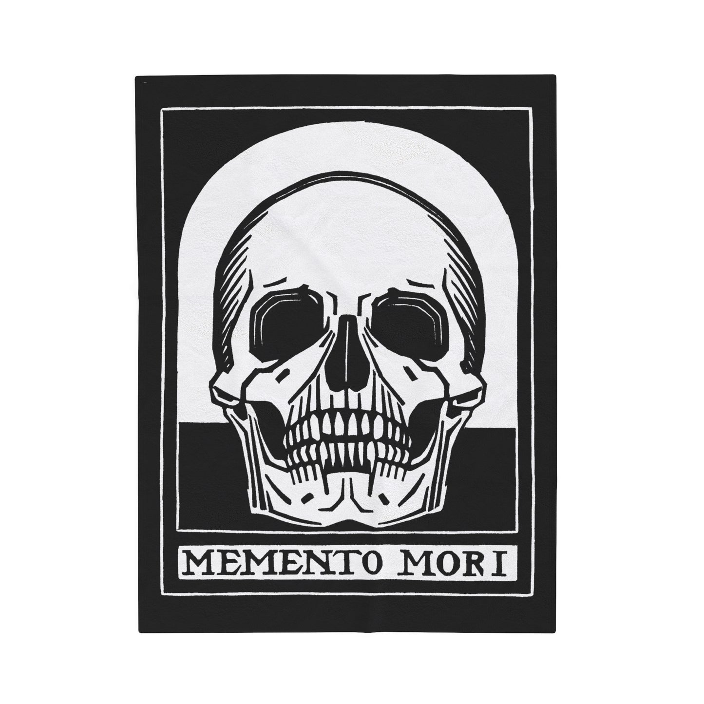 Memento Mori Velveteen Plush Blanket