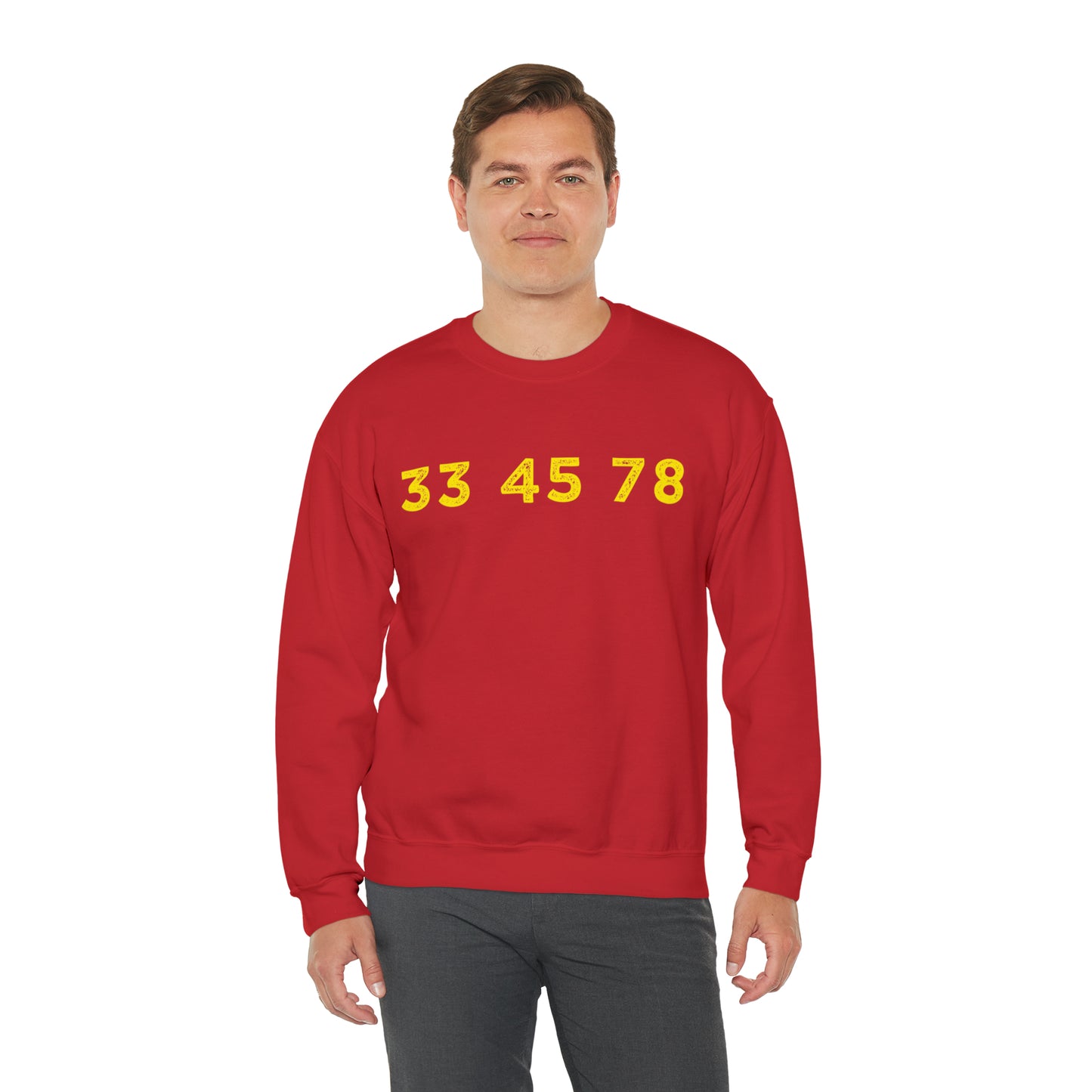 33 45 78 Turntable RPM Unisex Crewneck Sweatshirt