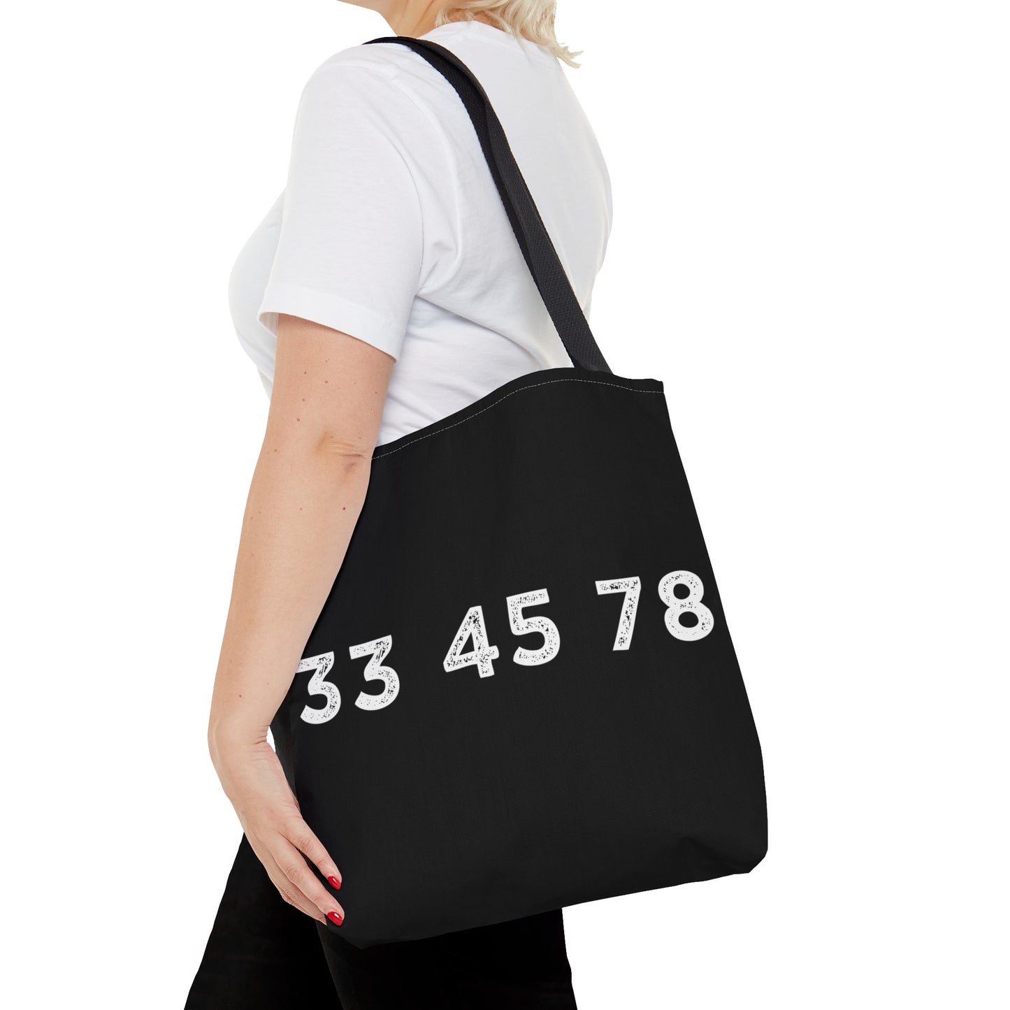 33 45 78 Turntable RPM Tote Bag