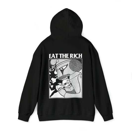 Eat The Rich Anti-capitalist Unisex Hooded Sweatshirt