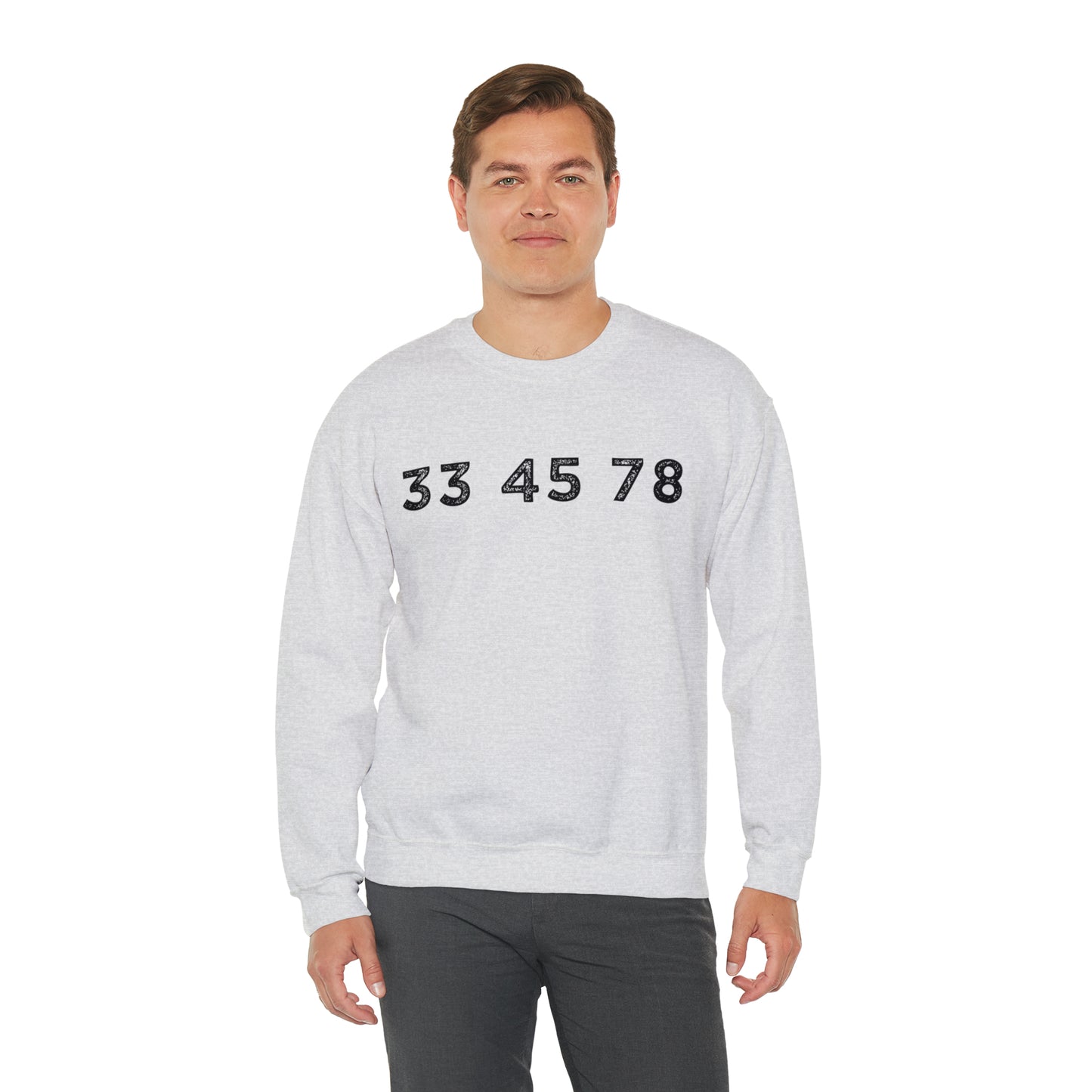 33 45 78 Turntable RPM Unisex Crewneck Sweatshirt