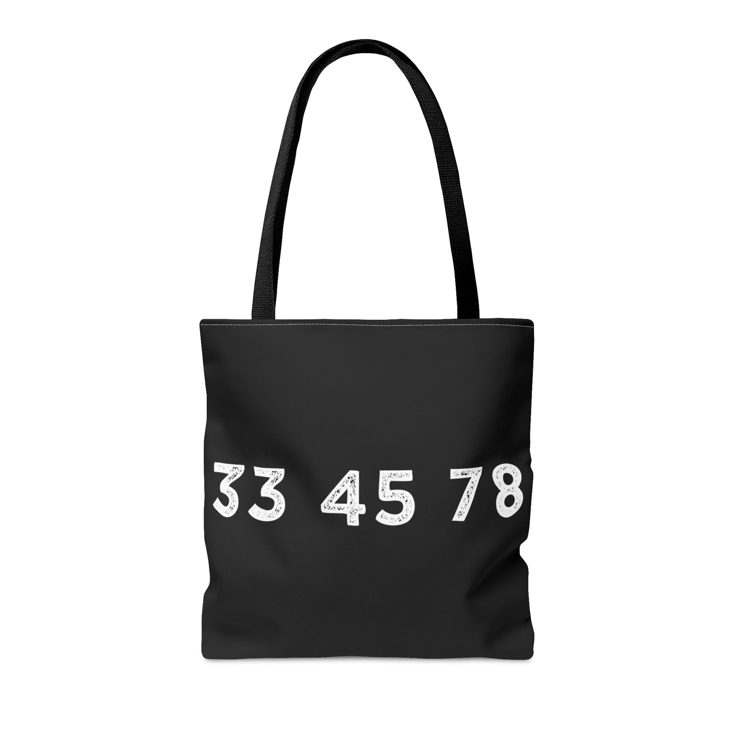 33 45 78 Turntable RPM Tote Bag