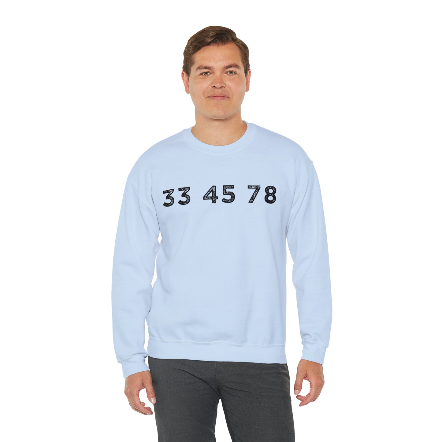 33 45 78 Turntable RPM Unisex Crewneck Sweatshirt