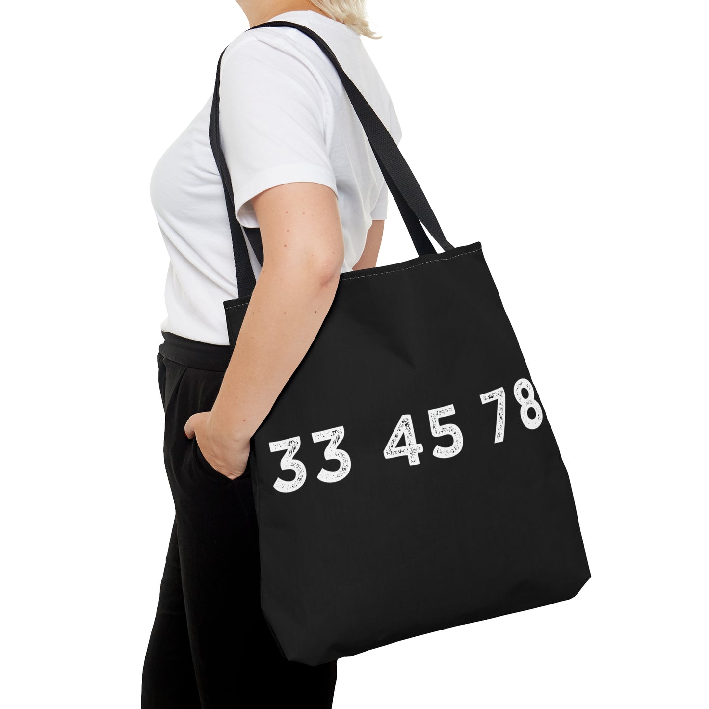 33 45 78 Turntable RPM Tote Bag