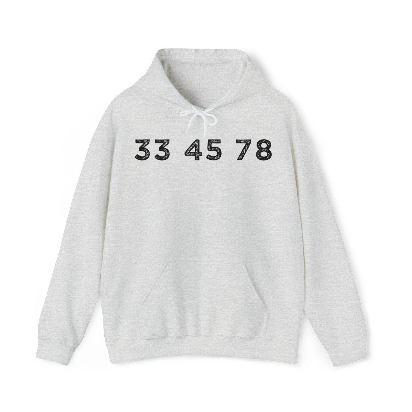 33 45 78 Turntable RPM Unisex Hooded Sweatshirt