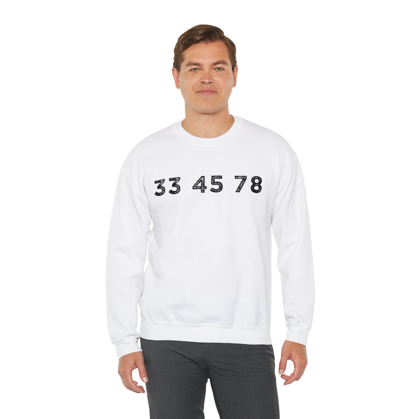 33 45 78 Turntable RPM Unisex Crewneck Sweatshirt