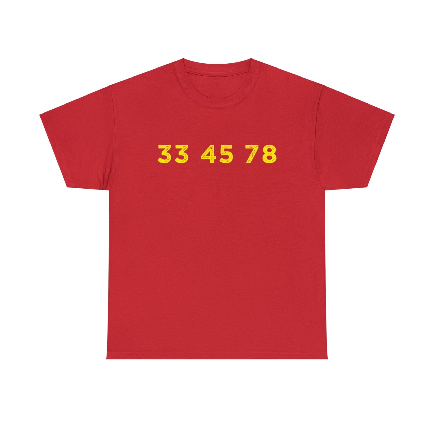 33 45 78 Turntable RPM Unisex T-Shirt