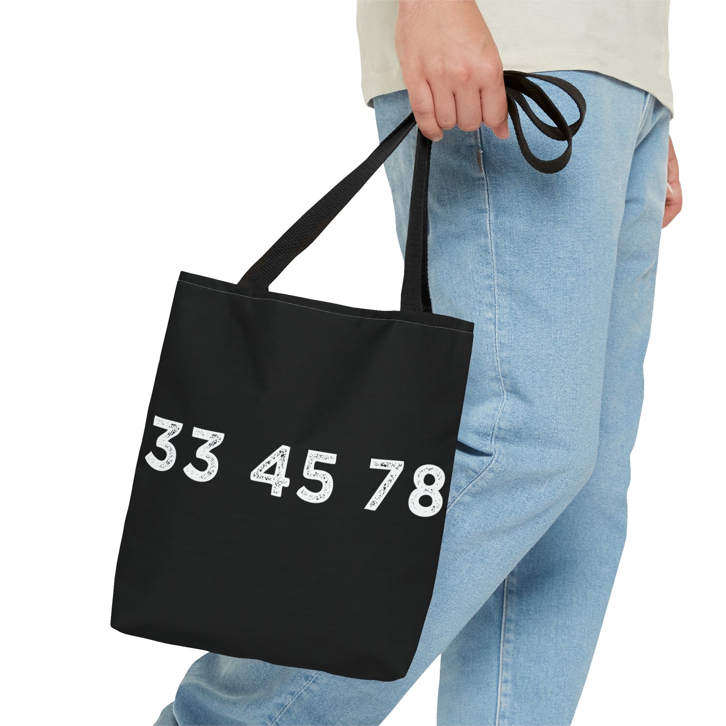 33 45 78 Turntable RPM Tote Bag