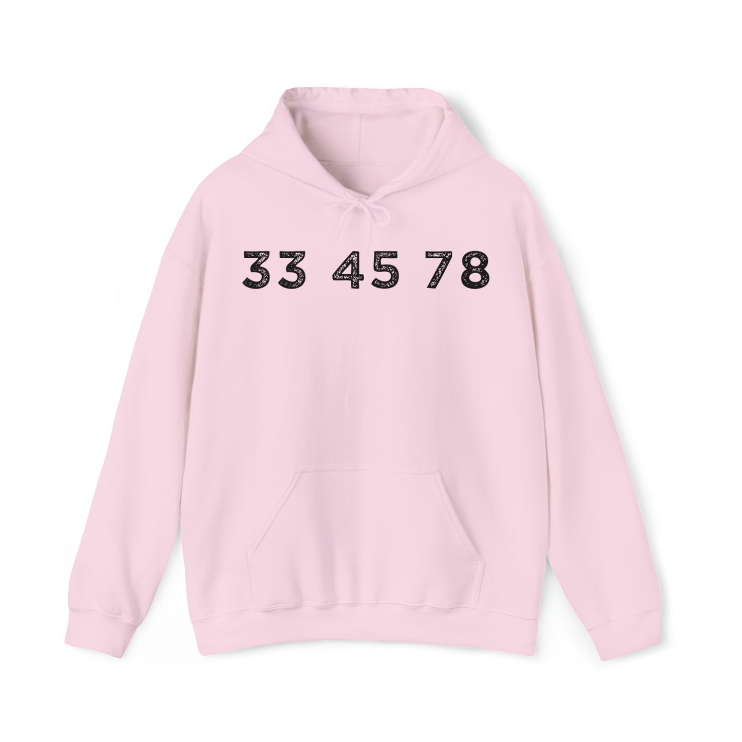 33 45 78 Turntable RPM Unisex Hooded Sweatshirt