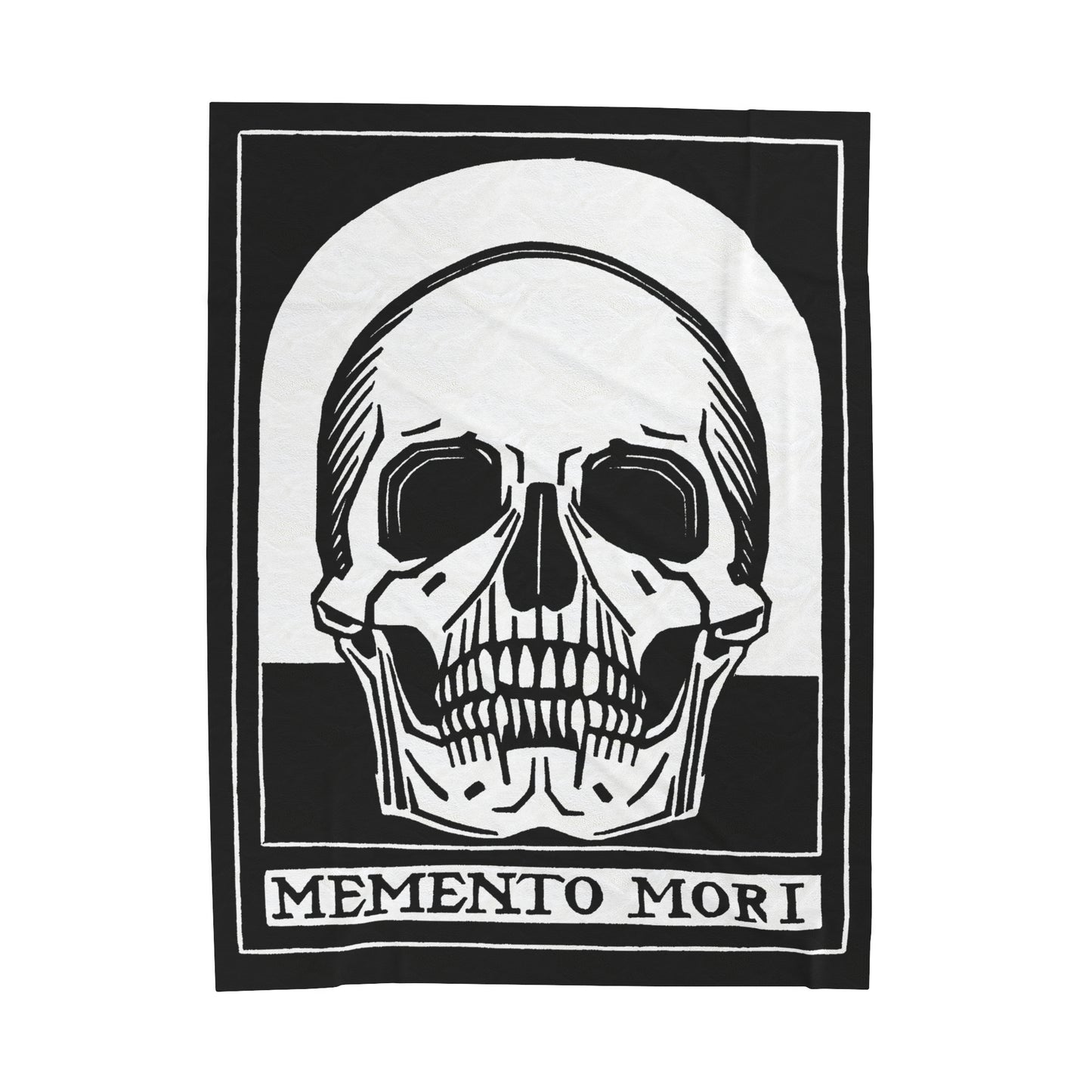 Memento Mori Velveteen Plush Blanket