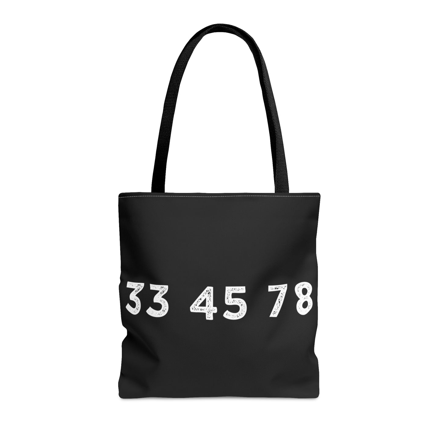 33 45 78 Turntable RPM Tote Bag