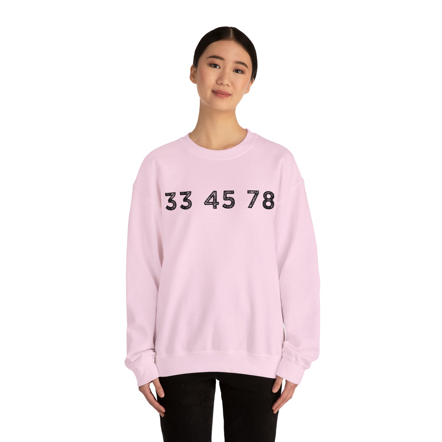 33 45 78 Turntable RPM Unisex Crewneck Sweatshirt