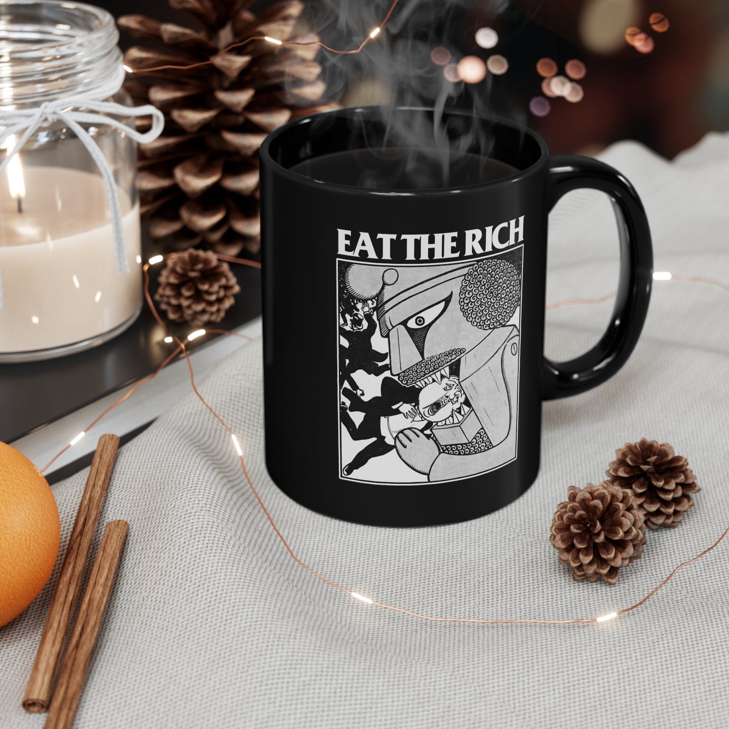 Eat The Rich Anti-capitalist Ceramic Mug