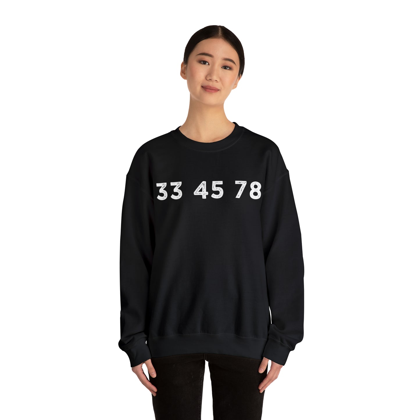 33 45 78 Turntable RPM Unisex Crewneck Sweatshirt