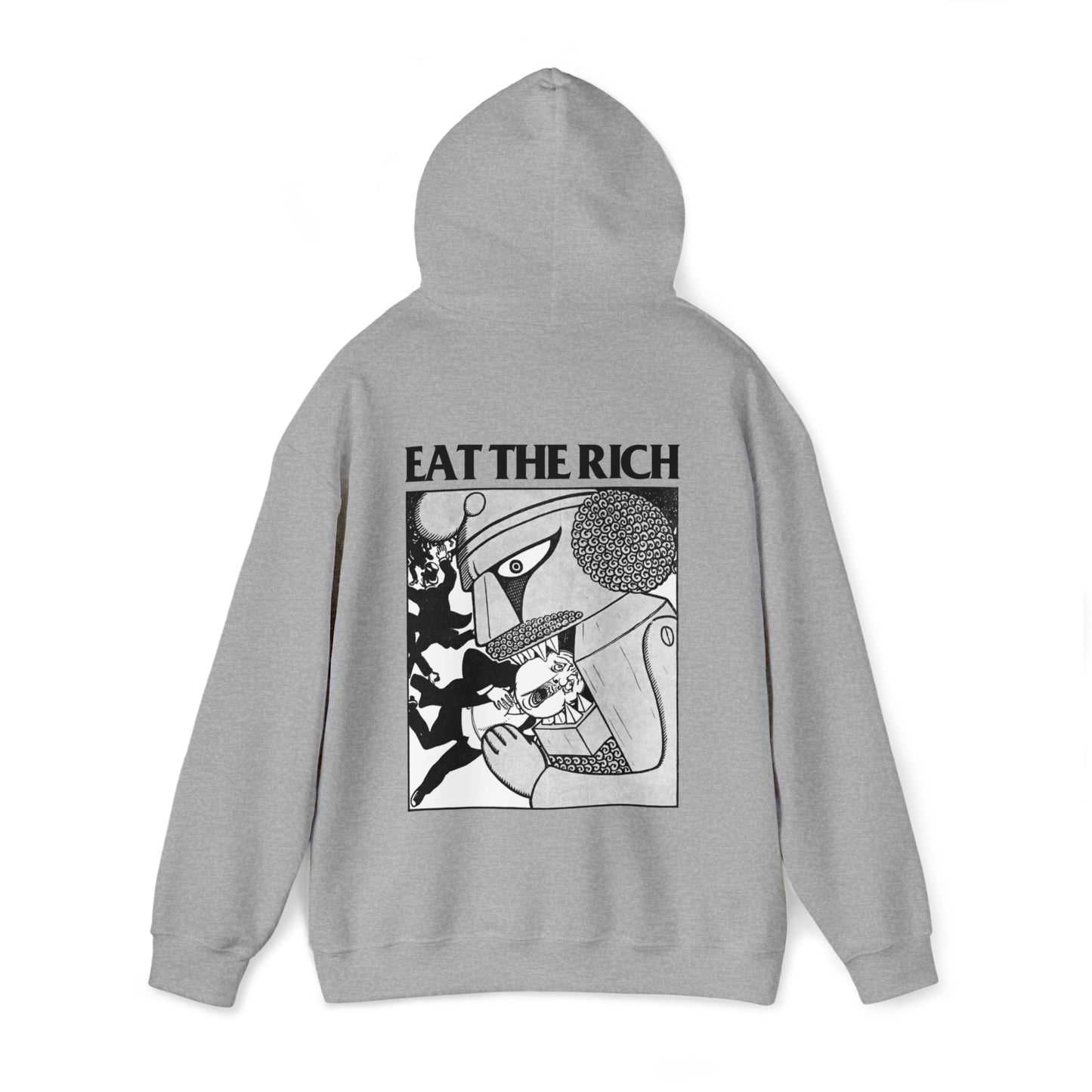 Eat The Rich Anti-capitalist Unisex Hooded Sweatshirt