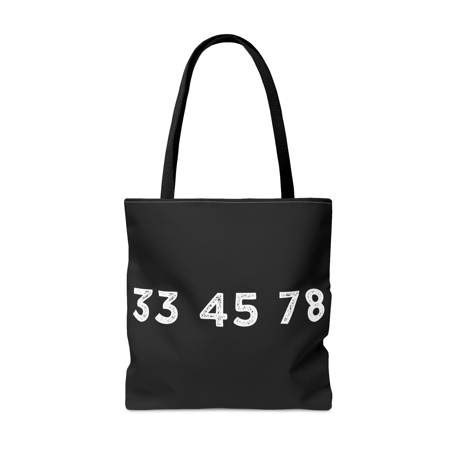 33 45 78 Turntable RPM Tote Bag