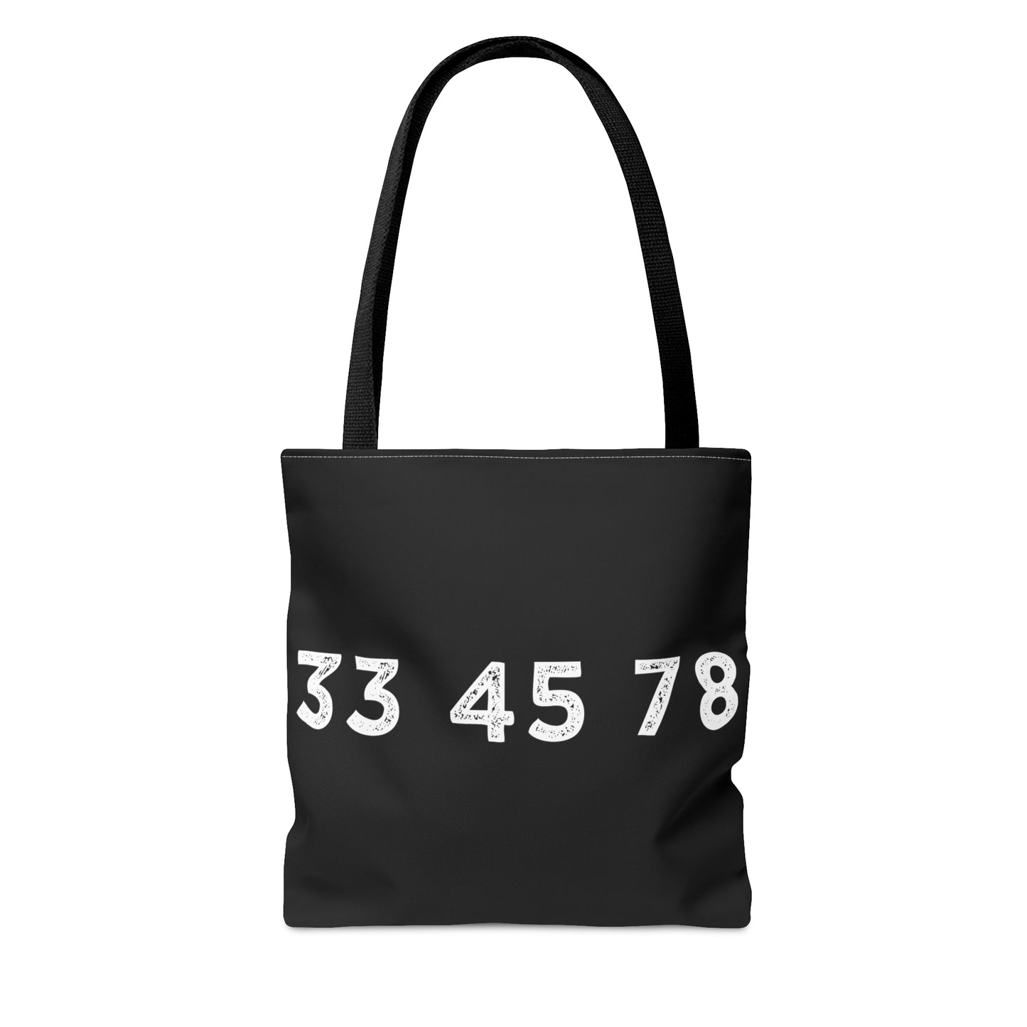 33 45 78 Turntable RPM Tote Bag