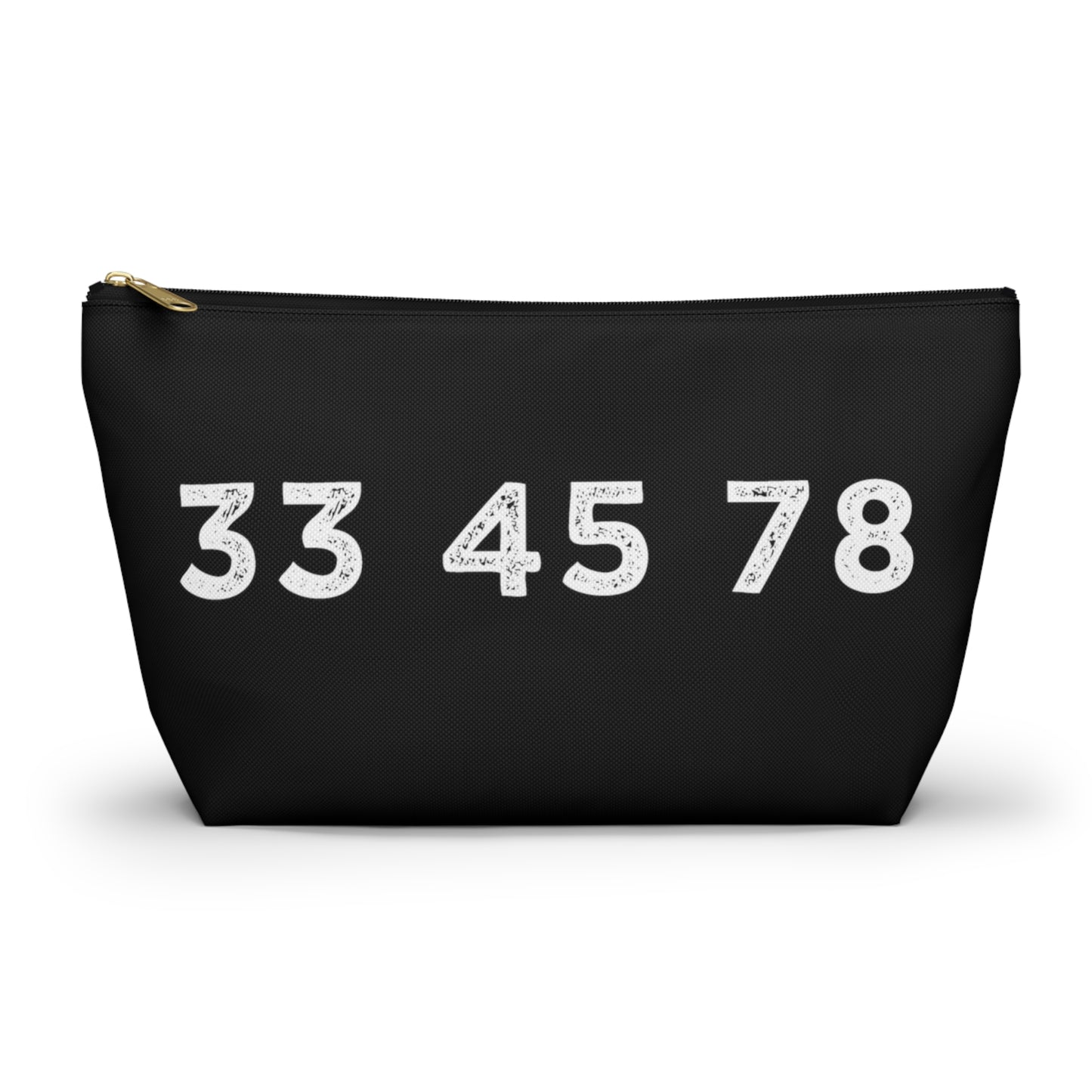 33 45 78 Turntable RPM Zipper Pouch