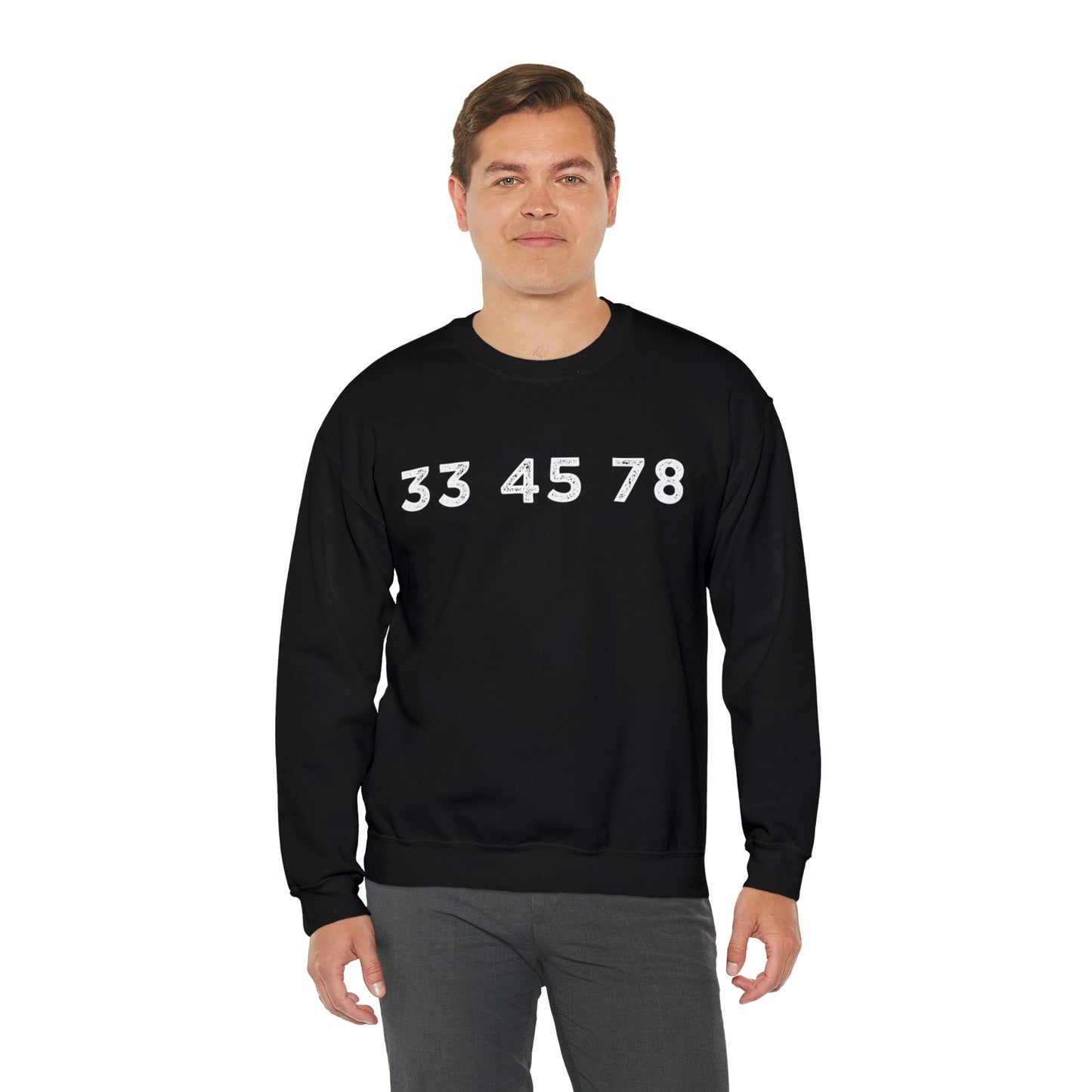 33 45 78 Turntable RPM Unisex Crewneck Sweatshirt