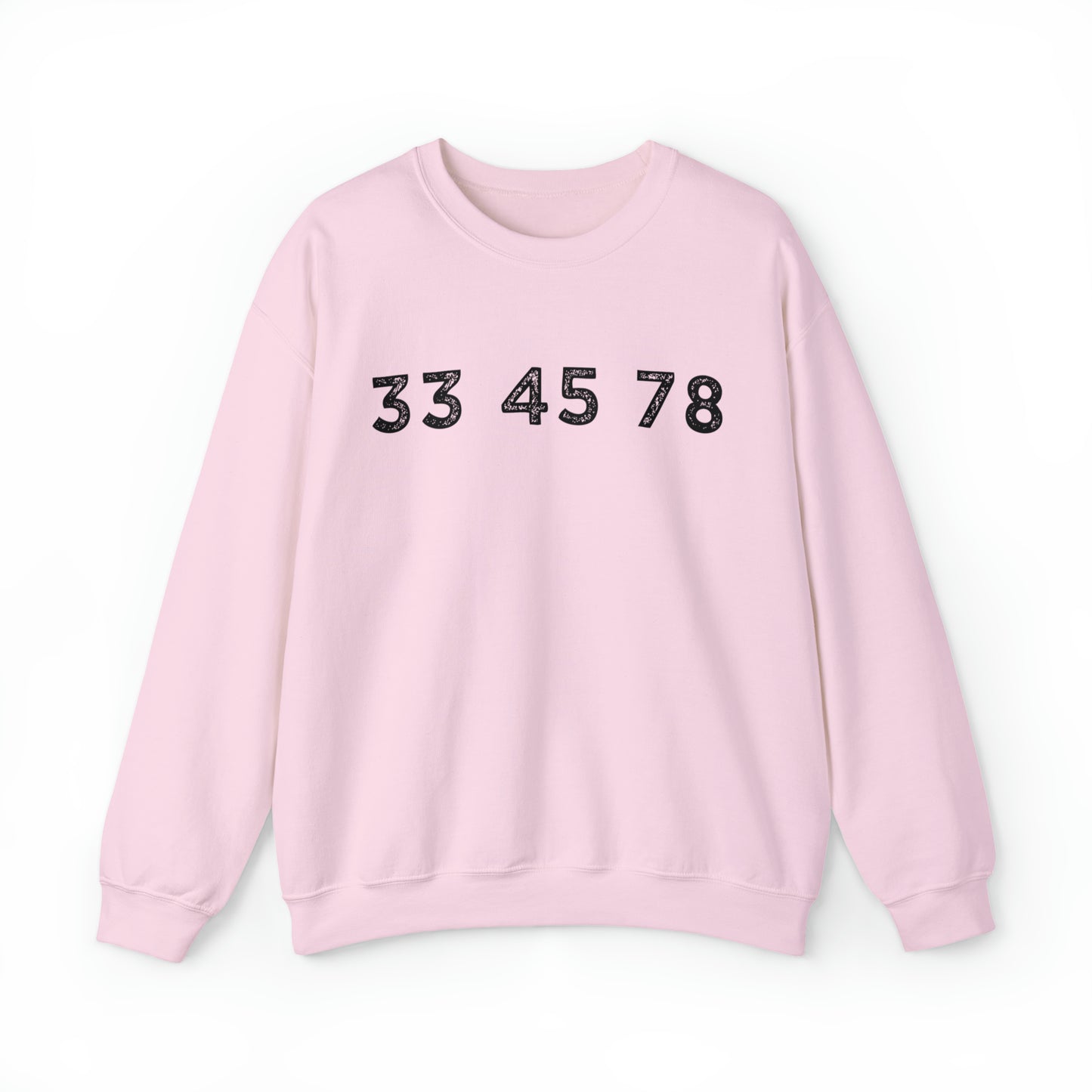 33 45 78 Turntable RPM Unisex Crewneck Sweatshirt