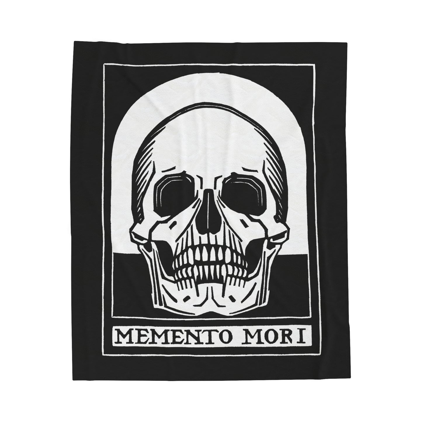 Memento Mori Velveteen Plush Blanket