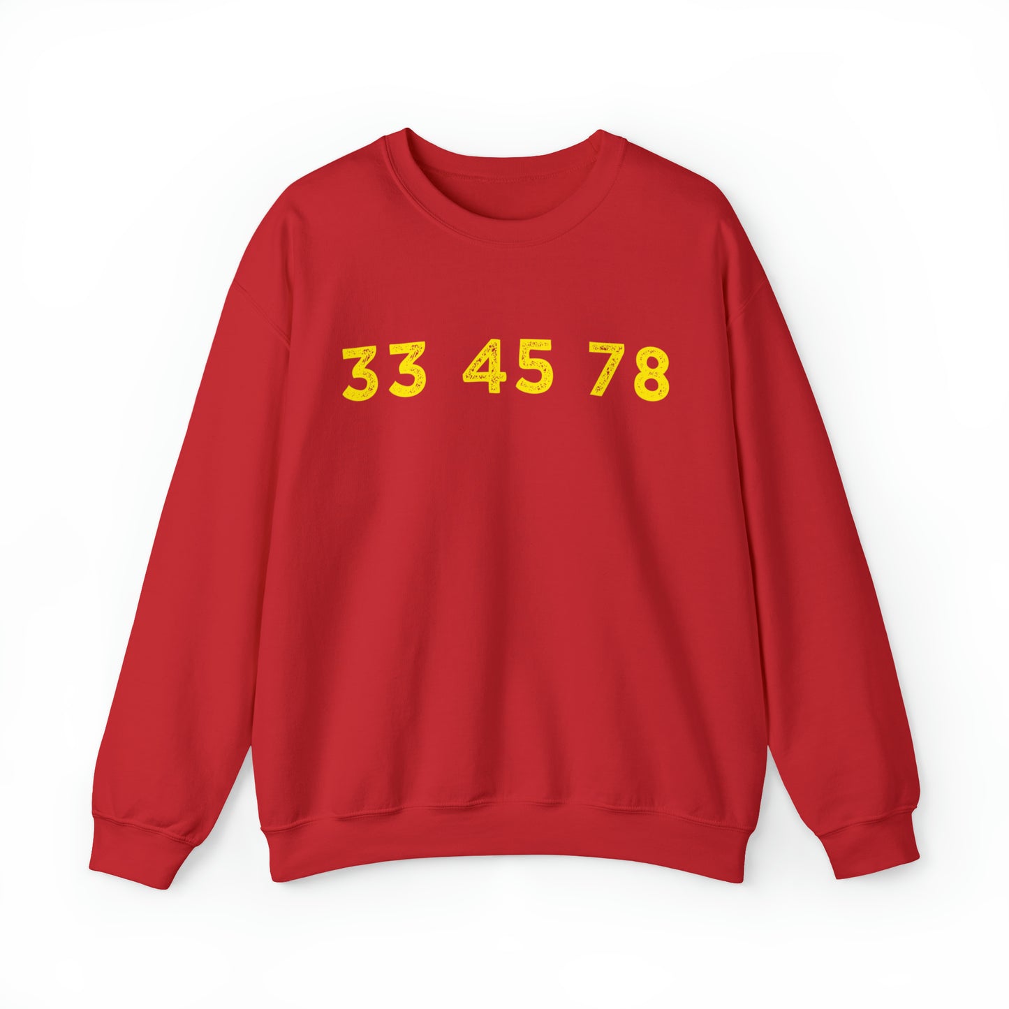 33 45 78 Turntable RPM Unisex Crewneck Sweatshirt