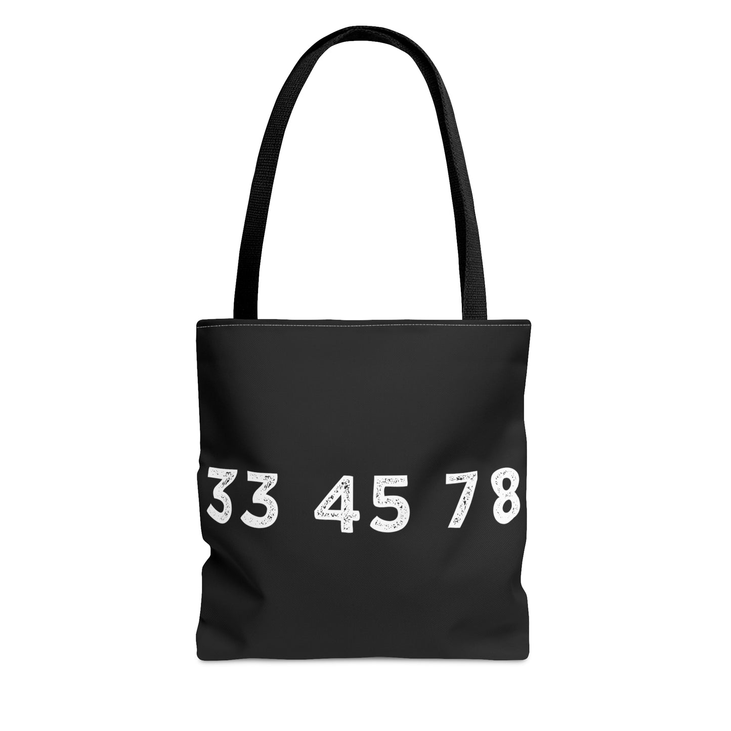 33 45 78 Turntable RPM Tote Bag